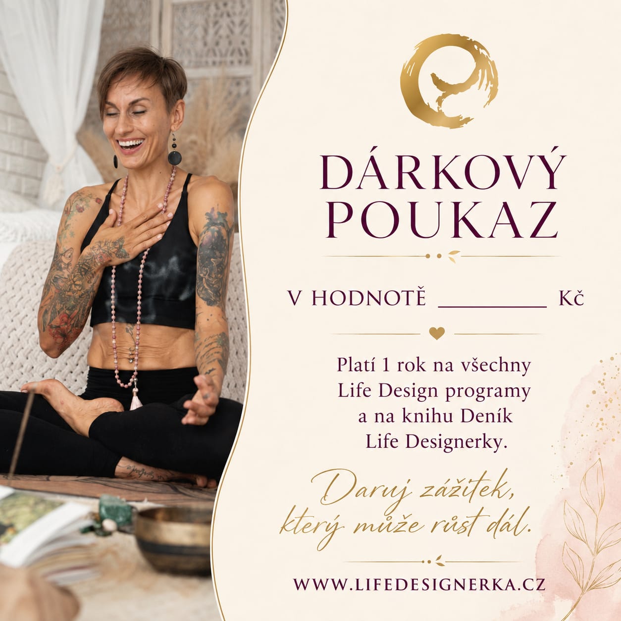 Dárkový poukaz Life Designerky
